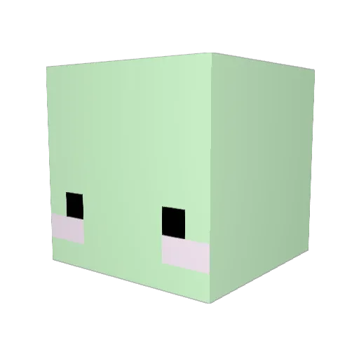 iDuckiii Minecraft avatar head, 3D render