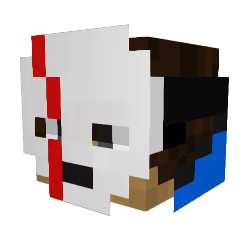 iDxM3RkzZ Minecraft avatar head, 3D render