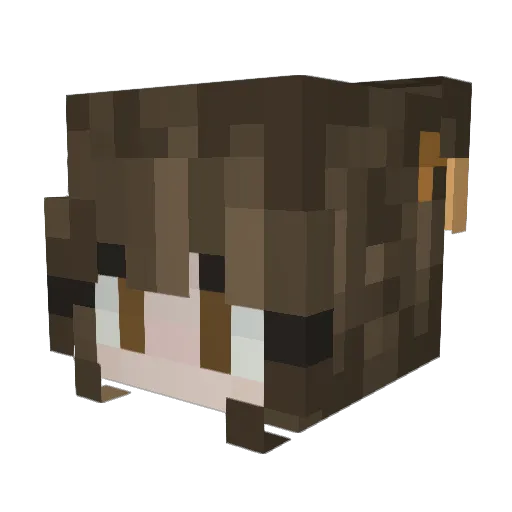 iDxss Minecraft avatar head, 3D render
