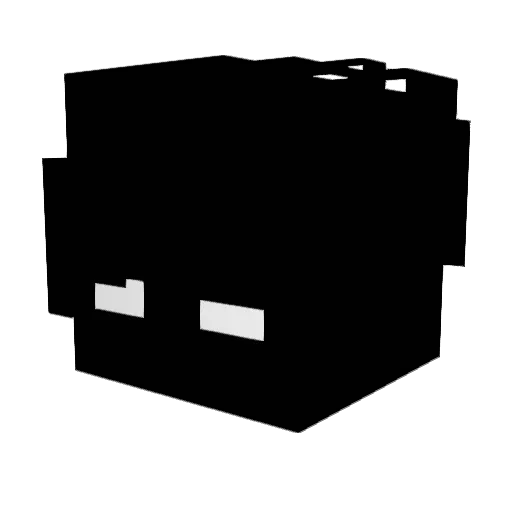 iDy1eR Minecraft avatar head, 3D render