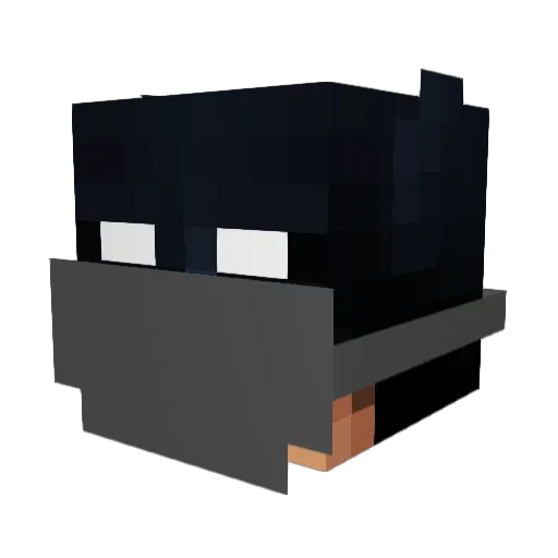 iEat Minecraft avatar head, 3D render