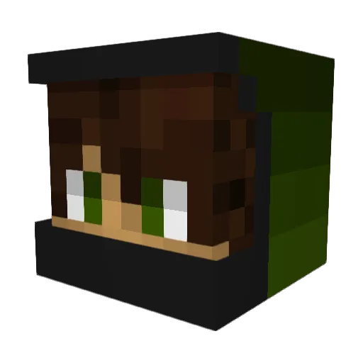 iEhxo2nd Minecraft avatar head, 3D render