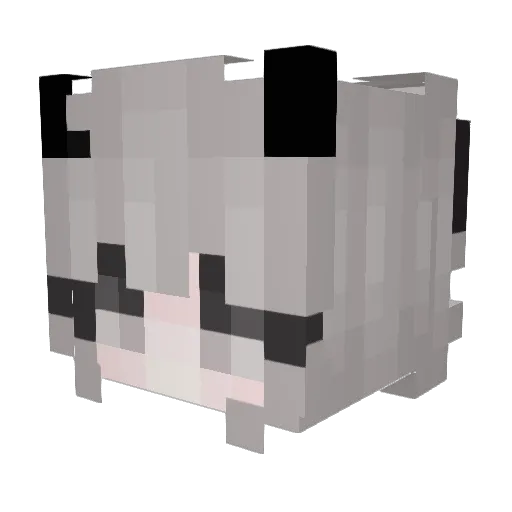 iEmilie Minecraft avatar head, 3D render