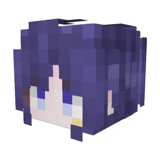 iEntropy Minecraft avatar head, 3D render