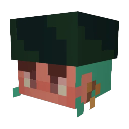 iEpicFares Minecraft avatar head, 3D render