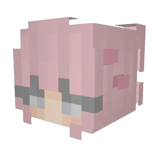 iEriih Minecraft avatar head, 3D render