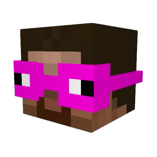 iEtanz Minecraft avatar head, 3D render