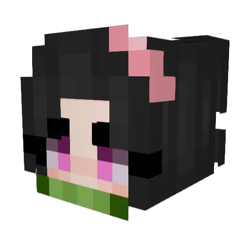 iEtero Minecraft avatar head, 3D render