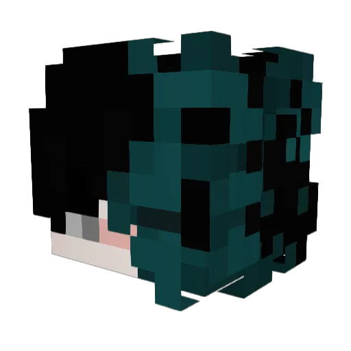 iEther_ Minecraft avatar head, 3D render
