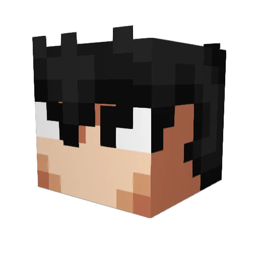 iEx0x3i Minecraft avatar head, 3D render