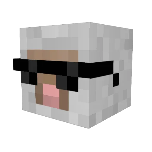 Minecraft-Avatar von iException: Kopf als 3D-Render