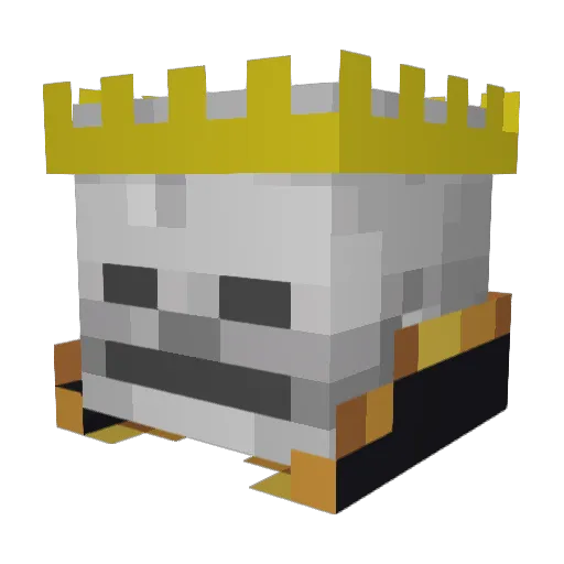 iExils Minecraft avatar head, 3D render