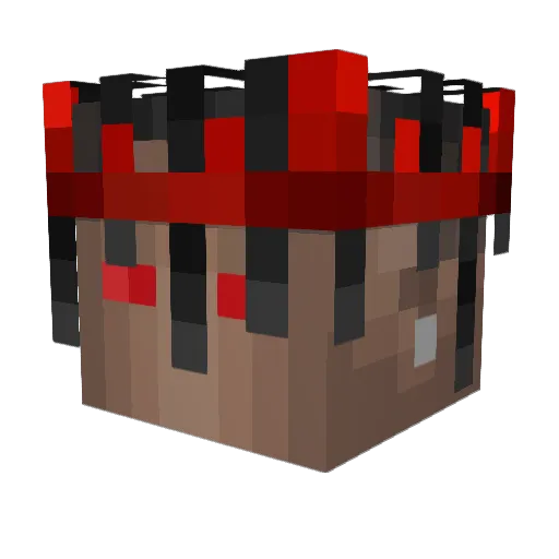 iFI0Wi Minecraft avatar head, 3D render