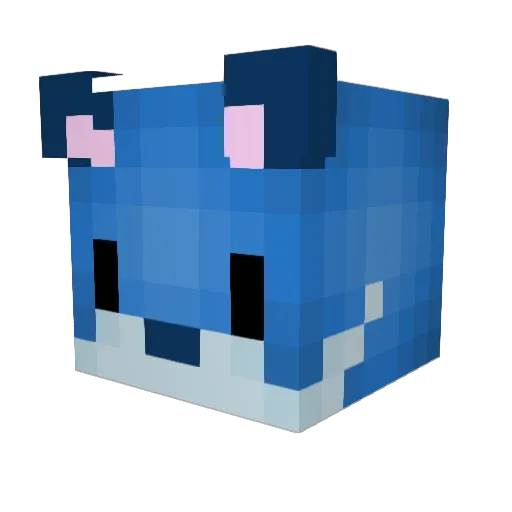 iFOURP Minecraft avatar head, 3D render