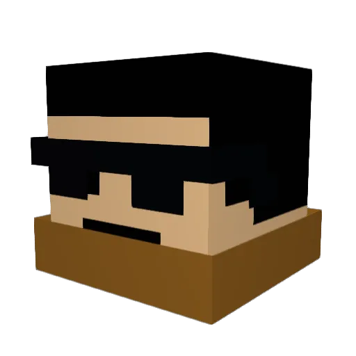 iFaisaLz Minecraft avatar head, 3D render