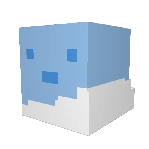 iFaiths Minecraft avatar head, 3D render