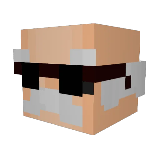 iFalconx Minecraft avatar head, 3D render