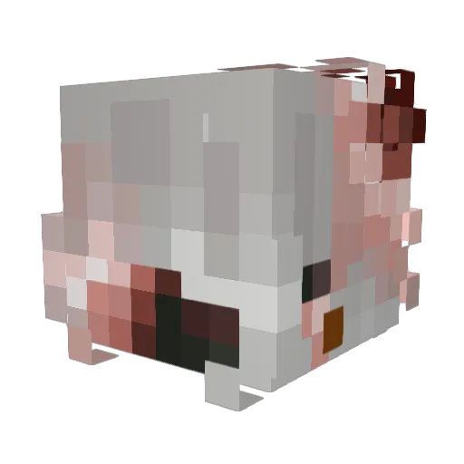 iFangzCH Minecraft avatar head, 3D render