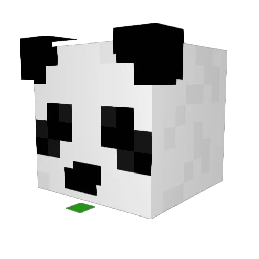 iFanon Minecraft avatar head, 3D render