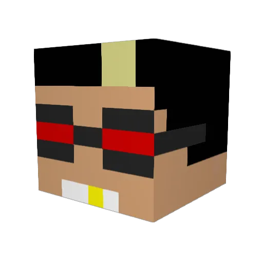 iFeZinN Minecraft avatar head, 3D render