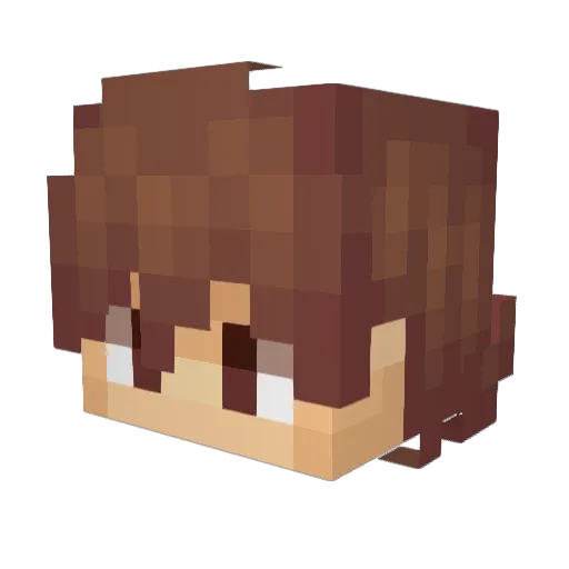 iFeelAlive Minecraft avatar head, 3D render