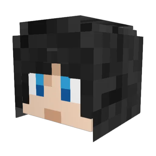iFengYun Minecraft avatar head, 3D render