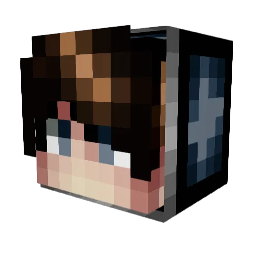 iFengZz Minecraft avatar head, 3D render