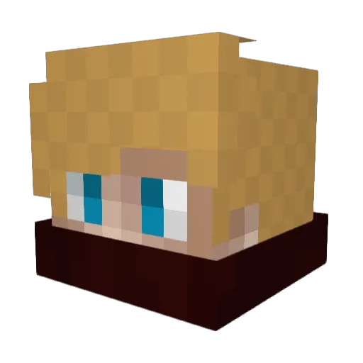 iFetzZ Minecraft avatar head, 3D render