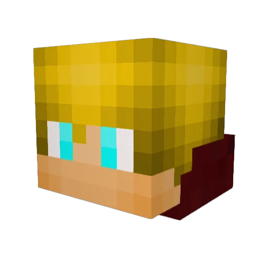 iFexter Minecraft avatar head, 3D render