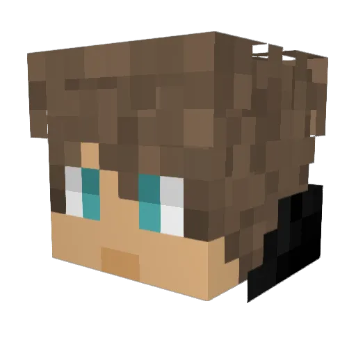 iFiFoo Minecraft avatar head, 3D render