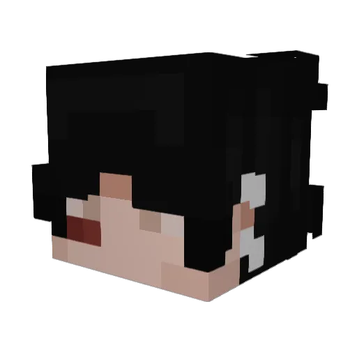 iFishthicc Minecraft avatar head, 3D render