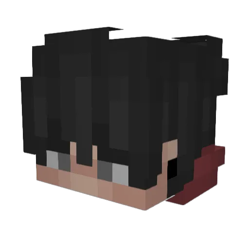 iFlambo Minecraft avatar head, 3D render