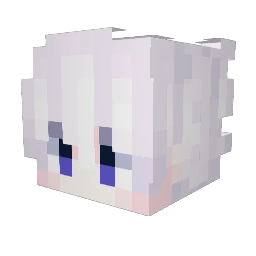iFlamxh Minecraft avatar head, 3D render