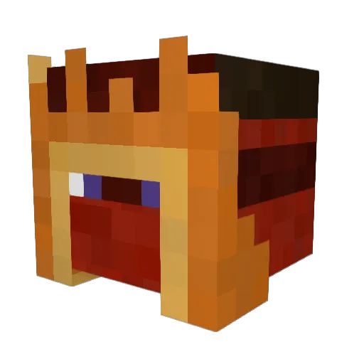iFlashito Minecraft avatar head, 3D render