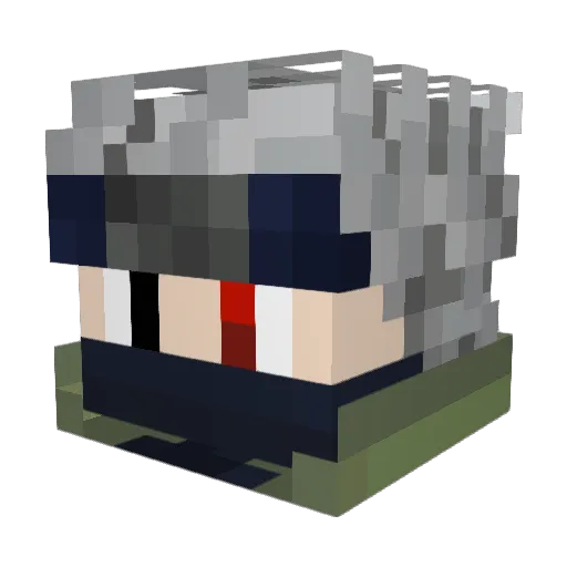 iFlesh Minecraft avatar head, 3D render
