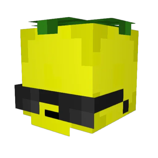iFlexd Minecraft avatar head, 3D render