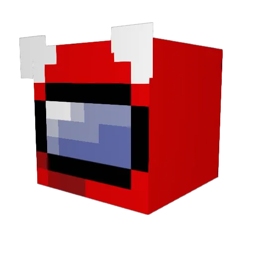 iFluffbomb Minecraft avatar head, 3D render