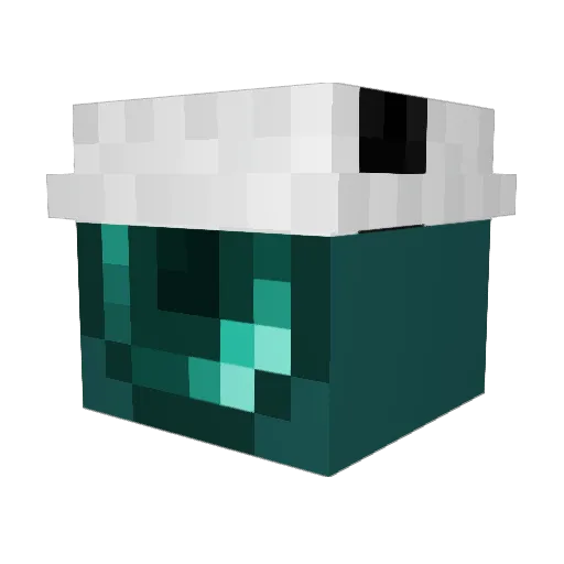 iFluke422 Minecraft avatar head, 3D render