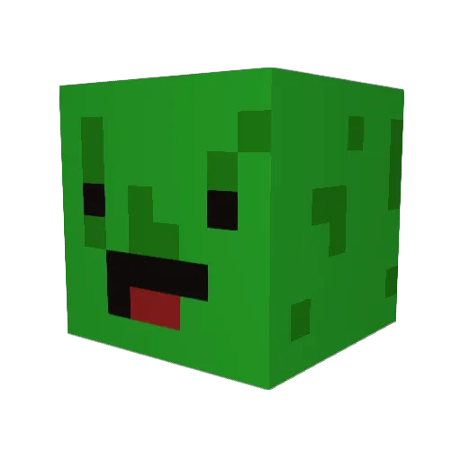 iForest Minecraft avatar head, 3D render
