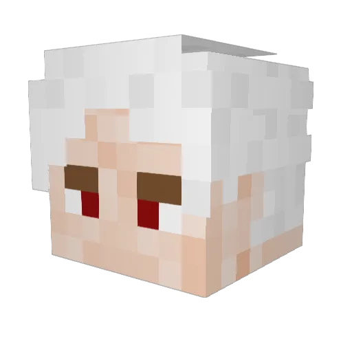 iForget_ Minecraft avatar head, 3D render
