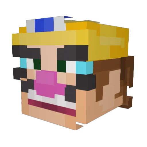 iForza Minecraft avatar head, 3D render