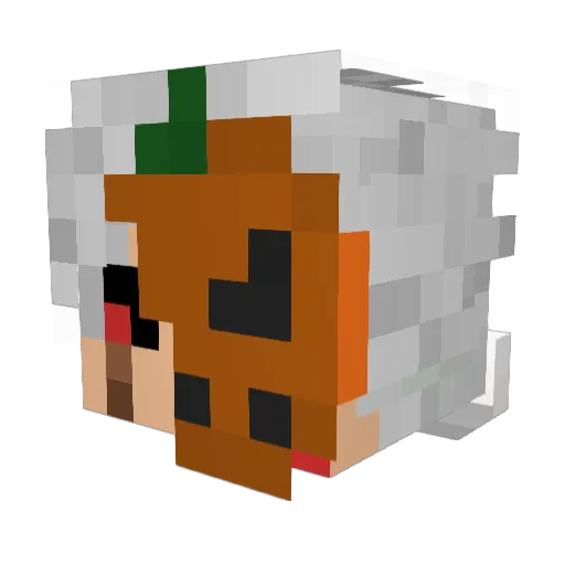 iFrizey Minecraft avatar head, 3D render