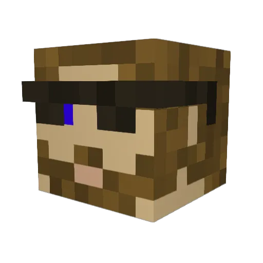 iFrostyyyy Minecraft avatar head, 3D render