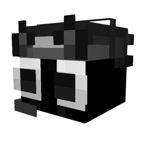 iFru Minecraft avatar head, 3D render