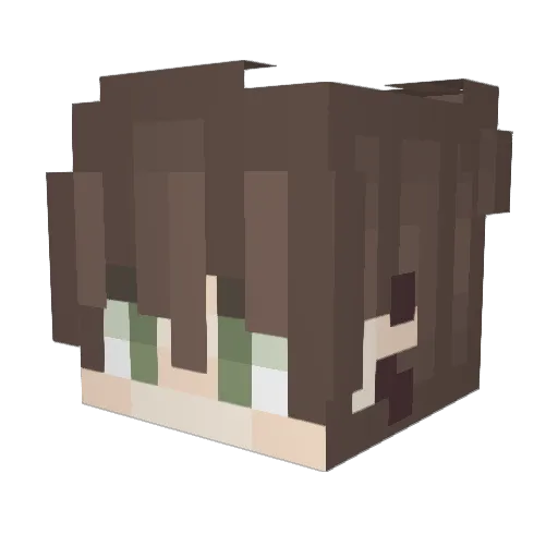 iFubbys Minecraft avatar head, 3D render