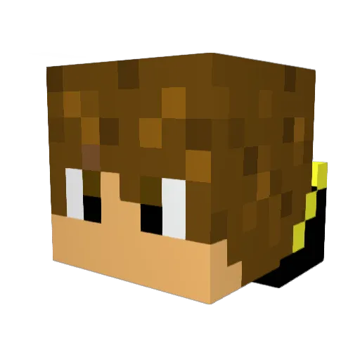 iFun99 Minecraft avatar head, 3D render