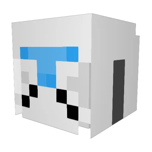 iGTrQz Minecraft avatar head, 3D render