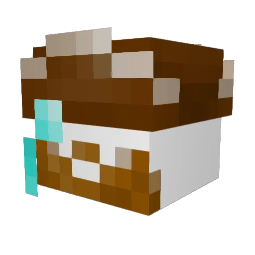 iGabuz Minecraft avatar head, 3D render