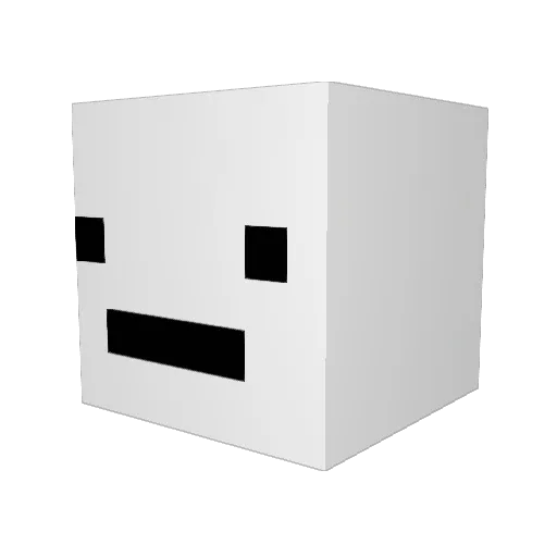 iGalaxi Minecraft avatar head, 3D render