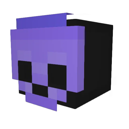 iGalazy Minecraft avatar head, 3D render